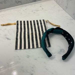 Lele Sadoughi headband - green velvet